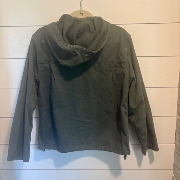 Eddie Bauer Jacket / Hooded / Zip Up / WINDBREAKER / Blue / Women's Size Medium - Picture 2 of 3